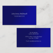 Schlichte u. einfache Steigungs-blaue Visitenkarte (Vorne/Hinten)