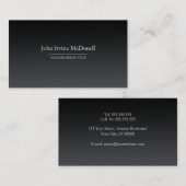 Schlichte u. einfache visitenkarte (Vorne/Hinten)