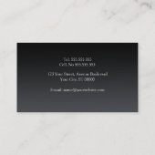 Schlichte u. einfache visitenkarte (Rückseite)