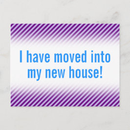 Schlichte u. Minimalistische neue Ankündigungspostkarte