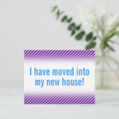 Schlichte u. Minimalistische neue Ankündigungspostkarte (Stehend Vorderseite)