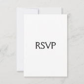 Schlichte UAWG RSVP Karte (Rückseite)