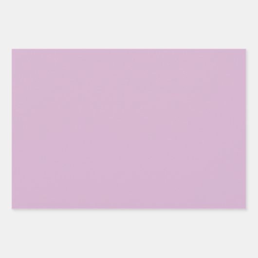 Schlichte Ube Lavender Kobi Lila Schatten 3 Tones Geschenkpapier Set (Vorderseite 2)