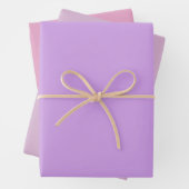 Schlichte Ube Lavender Kobi Lila Schatten 3 Tones Geschenkpapier Set (Beispiel)