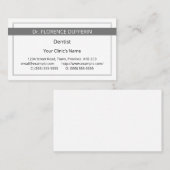 Schlichte und bescheidene Berufliche Visitenkarte (Vorne/Hinten)