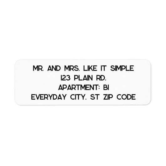 Schlichte und einfache Adresslisten (Vorne)