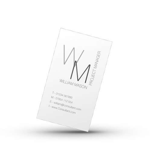 Schlichte und einfache Berufliche QR-Code-Karte Visitenkarte