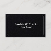 Schlichte und einfache Berufliche Visitenkarte (Vorderseite)