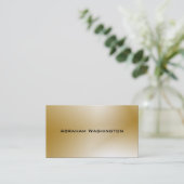 Schlichte und einfache Geschäfts-Karte - Gold Visitenkarte (Stehend Vorderseite)