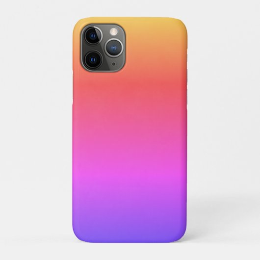 Schlichte und einfache Regenbogenfarben Ombré Case-Mate iPhone Hülle (Rückseite)
