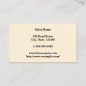 Schlichte und einfache Visitenkarte (Rückseite)