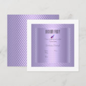 schlichte und elegante Grinsen-Geburtstagseinladun Einladung (Vorne/Hinten)