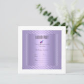 schlichte und elegante Grinsen-Geburtstagseinladun Einladung (Stehend Vorderseite)