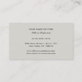 Schlichte und elegante Justizskala Beruflich Visitenkarte (Rückseite)