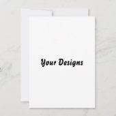 Schlichte und leere Hochzeitskarte und Party Einla Einladung (Rückseite)