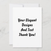 Schlichte und leere Hochzeitskarte und Party Einla Einladung (Vorderseite)