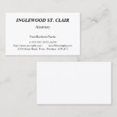 Schlichte und minimale Visitenkarte (Vorne/Hinten)