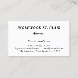 Schlichte und minimale Visitenkarte