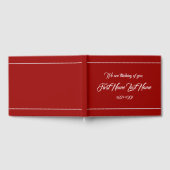 Schlichte und Personalisierte Erinnerungen Gästebu Gästebuch (Voll)