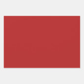 Schlichte Uni Rufous Ruby Maroon Shades 3 Tones Geschenkpapier Set (Vorderseite)