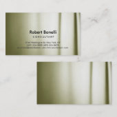 Schlichte Unternehmenskarte für moderne Berater Visitenkarte (Vorne/Hinten)