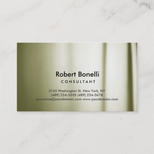 Schlichte Unternehmenskarte für moderne Berater Visitenkarte (Vorderseite)