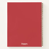 Schlichte Vintage Farbe Minimalistisch Notizblock (Rückseite)