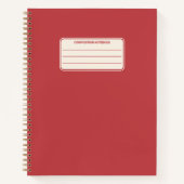 Schlichte Vintage Farbe Minimalistisch Notizblock (Vorderseite)