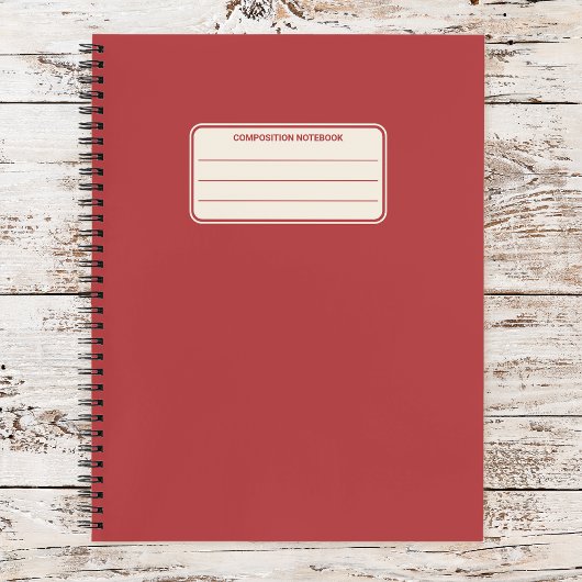 Schlichte Vintage Farbe Minimalistisch Notizblock