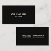 Schlichte Vintage Farbgeschäfts-Karte Visitenkarte (Vorne/Hinten)