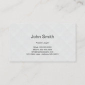 Schlichte Visitenkarte (Rückseite)