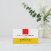 Schlichte Visitenkarte (Stehend Vorderseite)
