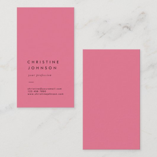 schlichte Visitenkarte (Vorne/Hinten)