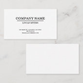 Schlichte Visitenkarte (Vorne/Hinten)