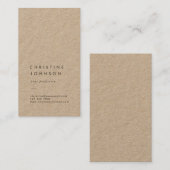 schlichte Visitenkarte (Vorne/Hinten)