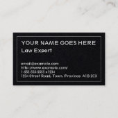 Schlichte Visitenkarte (Vorderseite)