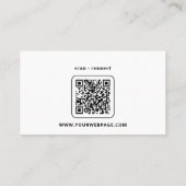 Schlichte Visitenkarten für das allgemeine Design Visitenkarte (Rückseite)