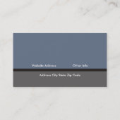 Schlichte Visitenkarten Visitenkarte (Rückseite)