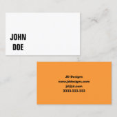 Schlichte Visitenkarten Visitenkarte (Vorne/Hinten)