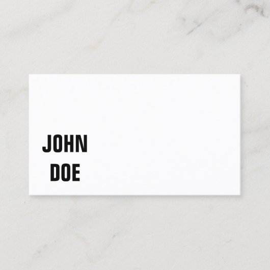 Schlichte Visitenkarten Visitenkarte (Vorderseite)