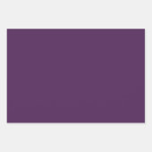 Schlichte Vollfarbe Mitternacht lila Geschenkpapier Set (Vorderseite)