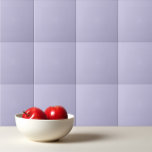Schlichte Vollhaut Pastellfarbe lila Fliese<br><div class="desc">Schlichte Farbe Solid Heather Pastellpadel lila Design.</div>