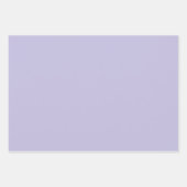 Schlichte Vollhaut Pastellfarbe lila Geschenkpapier Set (Vorderseite 2)