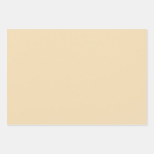 Schlichte Vollwammwäsche Tan Shades 3 Tones Geschenkpapier Set (Vorderseite 2)