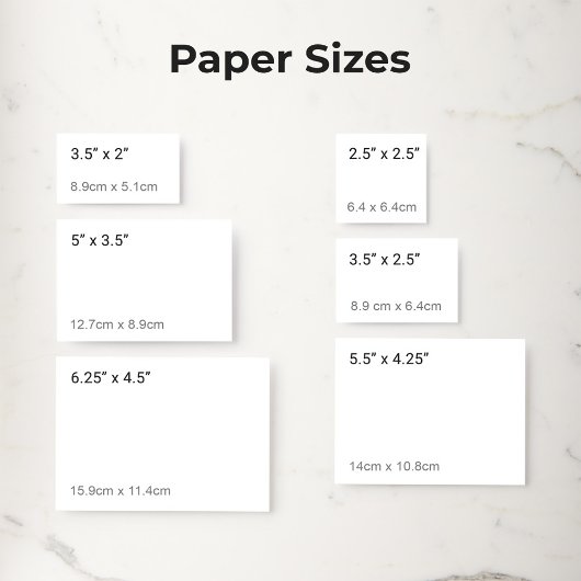 Schlichte weiße 3,5" x 2" Matte Blank Wedding Begleitkarte