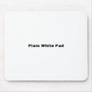 Schlichte weiße Auflage Mousepad
