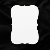 Schlichte weiße Bracket Edges Blank Wedding Einladung