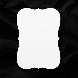 Schlichte weiße Bracket Edges Blank Wedding Einladung