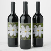 Schlichte weiße Schönheit Weinetikett (Flaschen)