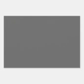 Schlichte Weltraumrakete Grau Shades 3 Töne Geschenkpapier Set (Vorderseite 3)